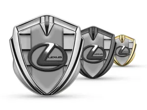Lexus Emblema Fender Badge Finitura Lussuosa Inox